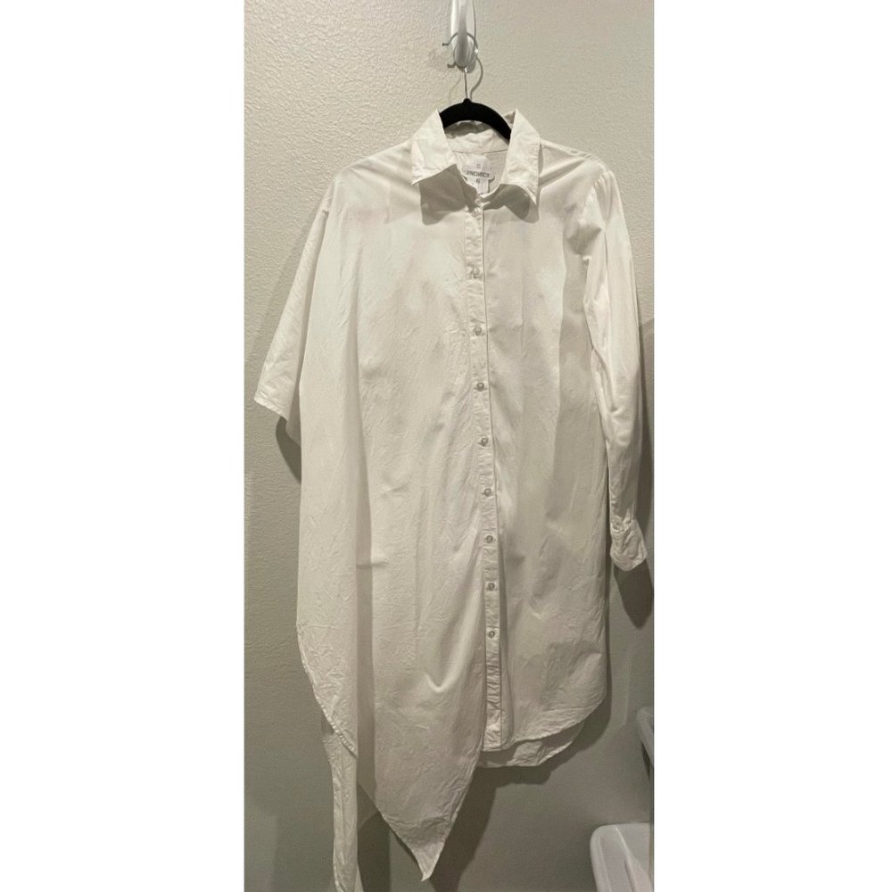 PROJECT 6 White Dress One Long Sleeve